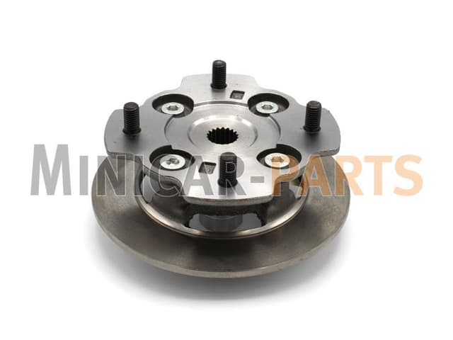 Disque de frein + moyeu de roue avant Microcar Virgo (Ø 170 mm)
