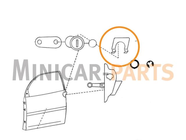AGRAFE DE FIXATION BARILLET AIXAM 7K056