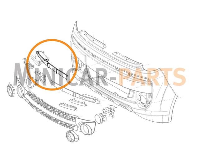 BANDEAU PARE-CHOC droite Microcar M.GO 3 / M.GO 4
