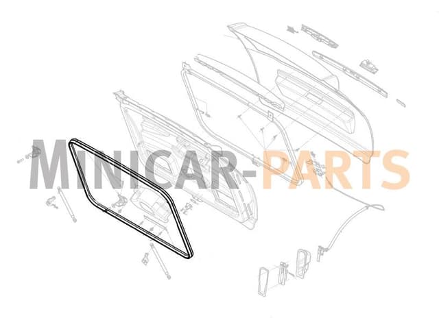 Joint de hayon Ligier JS50 / JS50L