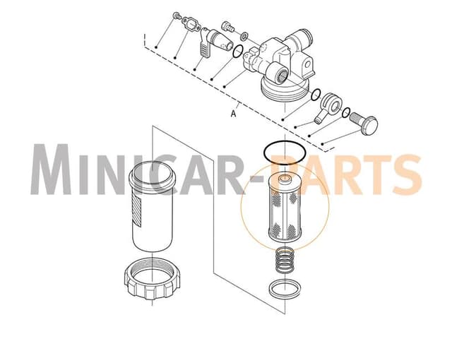 Filtre à gasoil Aixam Kubota Z482-E5B